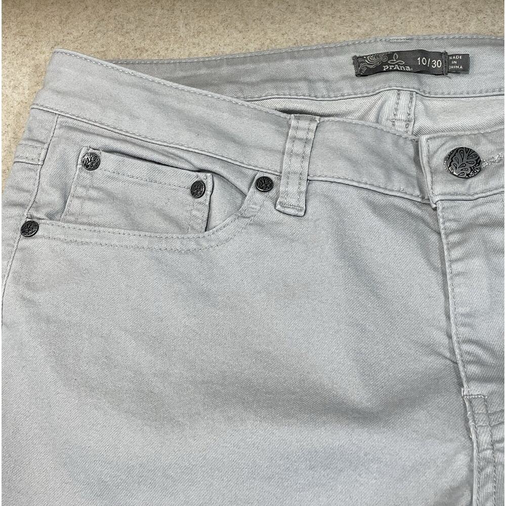 Prana Women’s Size 10/30 Skinny Jeans Gray Slim Fit Stretch Pants Low Rise - Picture 8 of 11